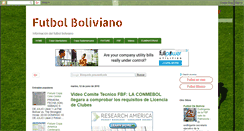 Desktop Screenshot of futboldebolivia.net