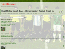 Tablet Screenshot of futboldebolivia.net